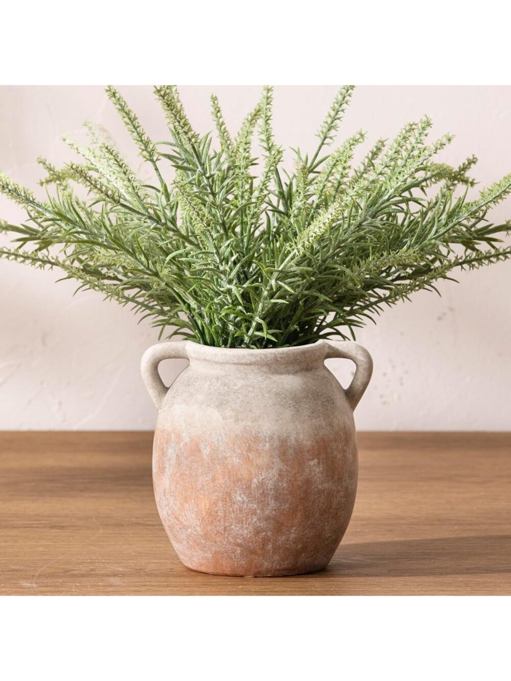 6 inch Terracotta Ceramic Flower Pottery Farmhouse Rustic Vase Living Room Deco